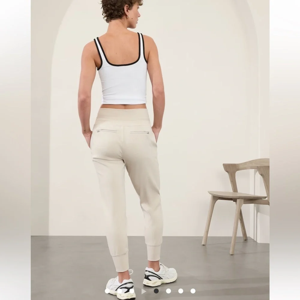 Athleta Gray Track Pants Relaxed Fit Joggers